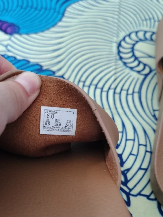 Vans Women's Brown Leather Decon Slide Sandals - Picture 4 of 9